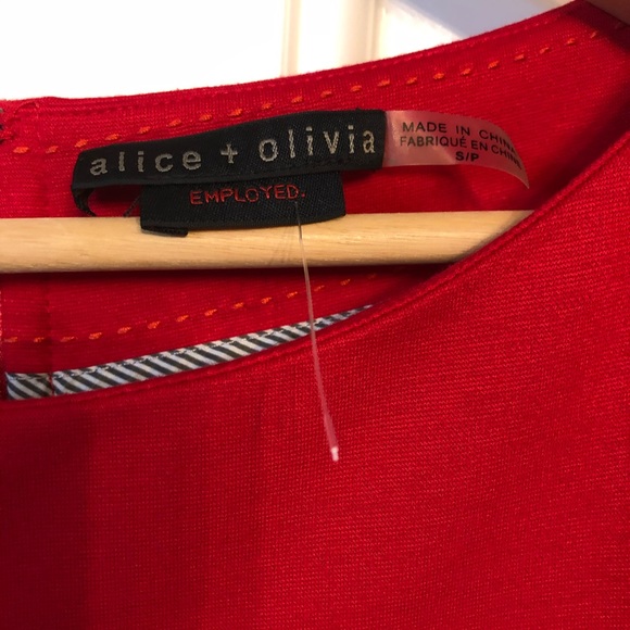 Alice + Olivia Patty Peplum Poppy Top - Picture 4 of 7